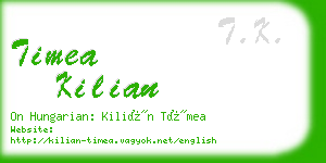 timea kilian business card